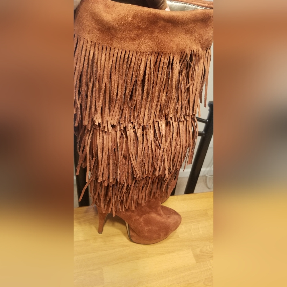 Brand New Michael Antonio Tall Fringes Boots